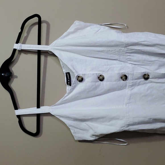 Love & Legend White Button-Down Dress Size 2x - Picture 2 of 6